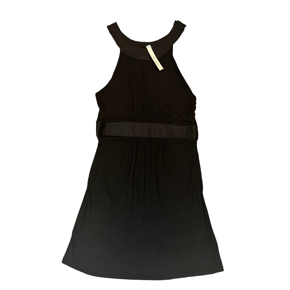 NWT Hannah Jones New York Black Halter Dress MIDI Women’s Large